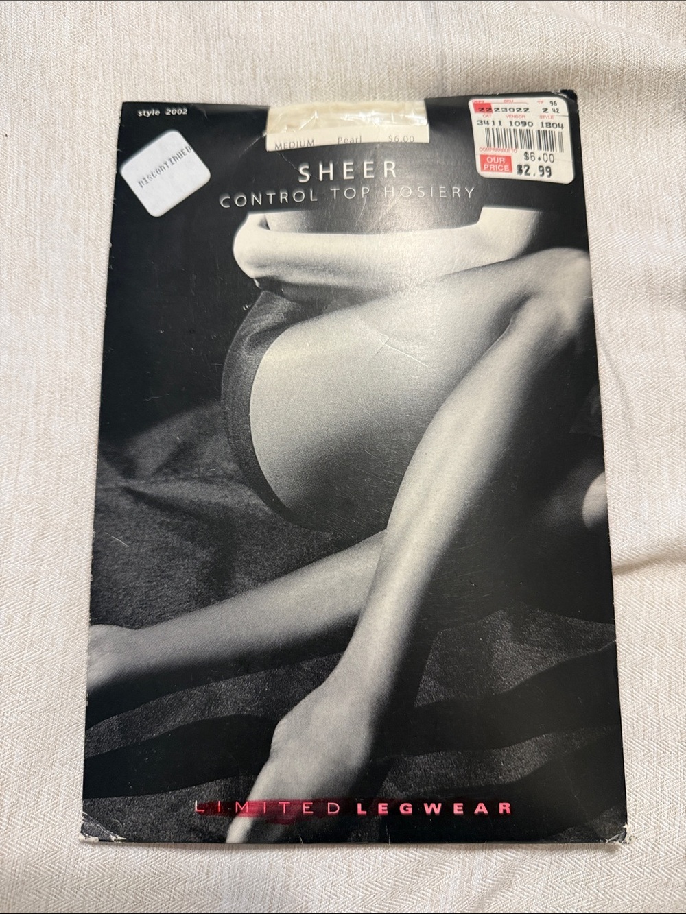 Vintage Limited Legwear Sheer Pearl Control Top Pantyhose Medium New